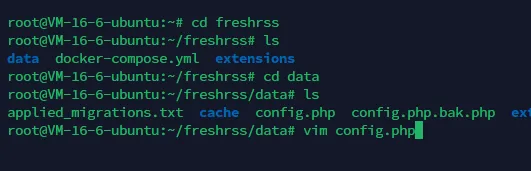 修改FreshRSS的配置示例1